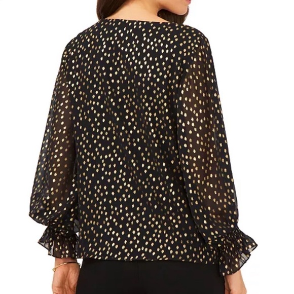 Black and Gold Blouse - Picture 3 of 9